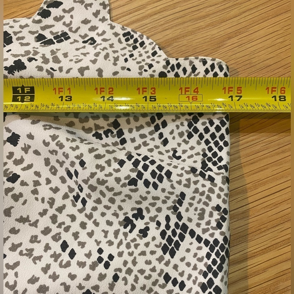 J.Crew Factory Lot of 2 Size 0 Lined Cami Tank Top Scalloped Snakeskin Leopard - Picture 9 of 16